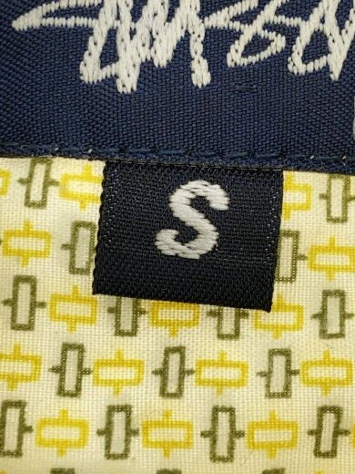 商品画像：半袖シャツ/総柄/USA製/S/紺タグ/90S/ポリエステル/YLW// 4