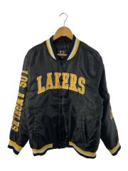 LAKERS/スタジャン/L/ポリエステル/BLK