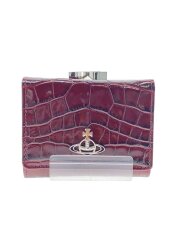 クロコ型押し/3つ折り財布/レディース/51010018-L0039-PF/がま口