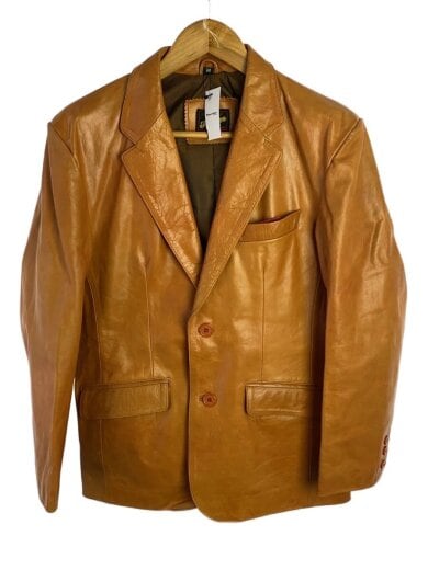 商品画像：レザージャケット・ブルゾン/M/レザー/CML/無地 1