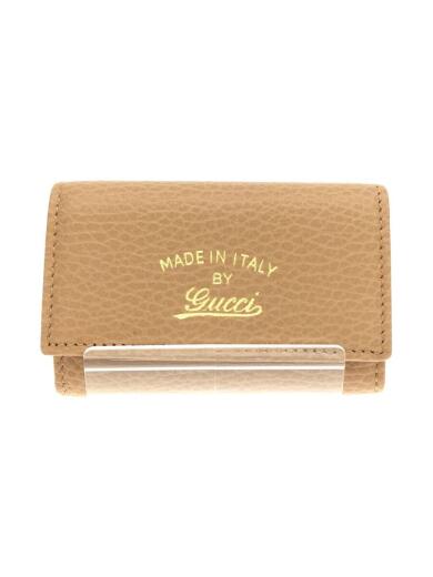画像：GUCCIGUCCI　グッチ　キーケース/フェイクレザー/BEG/レディース1