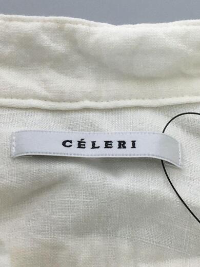画像：その他ブランドCELERI/18-040-500-3040-1-0/半袖ワンピース/--/リネン/WHT/無地4