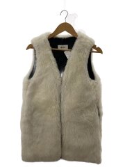 23FW/フリースベスト/FREE/ウール/WHT/無地/23FW-RECT-134L-UASP-J