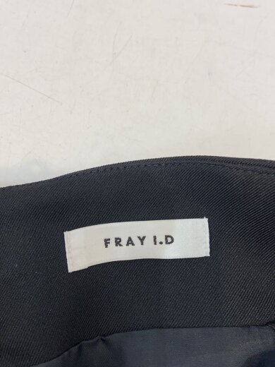 画像：FRAY I.Dバックスリットスリムスカート/O/ポリエステル/BLK/無地/FWFS242041//4