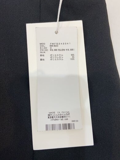 画像：FRAY I.Dバックスリットスリムスカート/O/ポリエステル/BLK/無地/FWFS242041//5