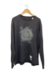 長袖Tシャツ/46/コットン/GRY/プリント/J12LT551