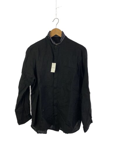 商品画像：長袖シャツ/FREE/リネン/BLK/無地/13143104 1