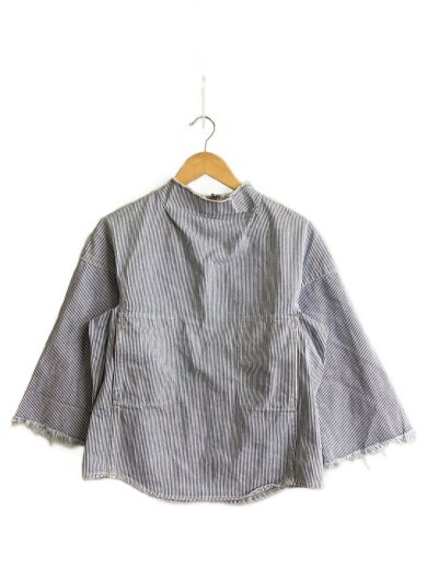 商品画像：トップス/38/コットン/BLU/ストライプ// 1