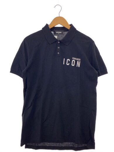 商品画像：ポロシャツ/M/コットン/BLK 1