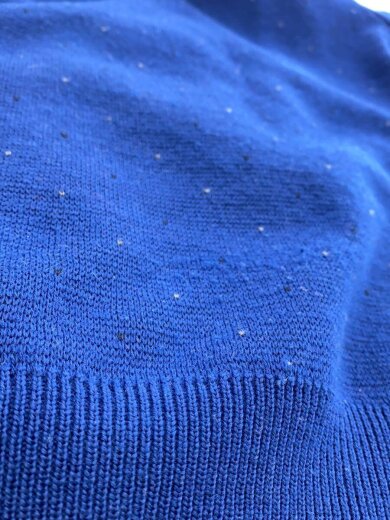 商品画像：ニット・セーター(厚手)/L/ウール/BLU/総柄 6