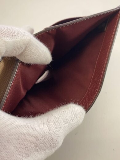 商品画像：2つ折り財布/レザー/BEG/レディース/6390 6