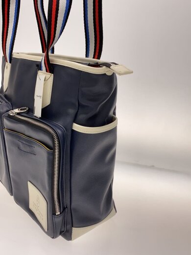 商品画像：トートバッグ/レザー/NVY/037701 2