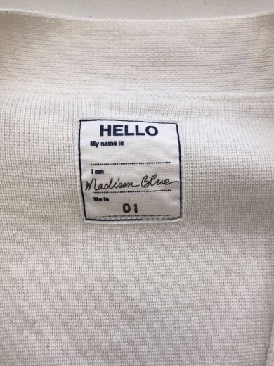 商品画像：BIG CARDIGAN COTTON/カーディガン(薄手)/1/コットン/WHT/MB211-8006 3