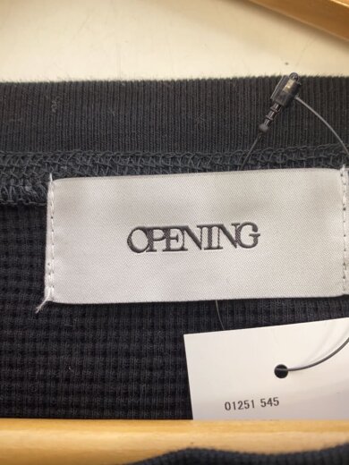 商品画像：OPENING/長袖Tシャツ/FREE/BLK/ヘビーオンスコットンサーマルフィンガーホールカトッソー/ワッフル 3