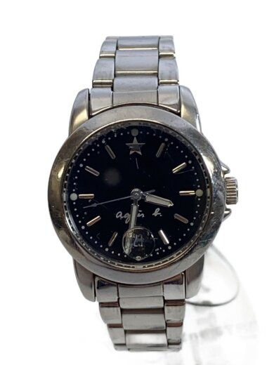 商品画像：クォーツ腕時計/アナログ/BLK/SLV/7N82-0BM0 1