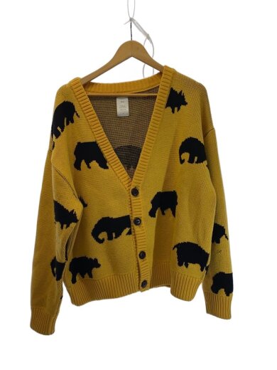 商品画像：カーディガン(厚手)/2/--/YLW/アニマル 1