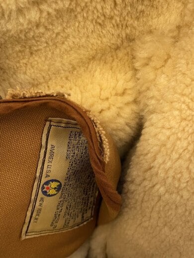 商品画像：B-3/USA製/ムートン/フライトジャケット/42/レザー/BRW/AC-17755/33H5595 8