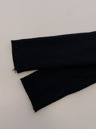 商品画像：モックネック/リブニット/ニット・セーター(薄手)/L/コットン/BLK/無地 5