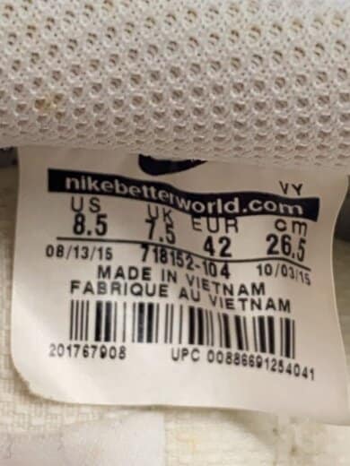 商品画像：AIR FORCE 1 07 LV8/エアフォース/ホワイト/718152-104/26.5cm/WHT/レザー 5