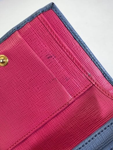 商品画像：2つ折り財布/--/BLU/無地/レディース 7