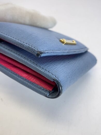 商品画像：2つ折り財布/--/BLU/無地/レディース 9