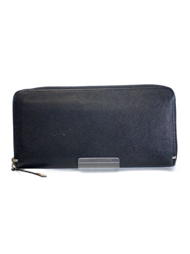 商品画像：長財布/レザー/BLK/無地/メンズ 1