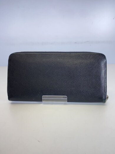 商品画像：長財布/レザー/BLK/無地/メンズ 2