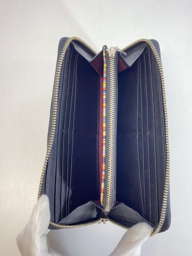 商品画像：長財布/レザー/BLK/無地/メンズ 4