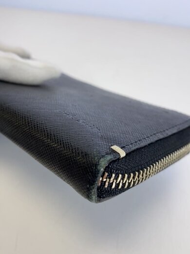 商品画像：長財布/レザー/BLK/無地/メンズ 8