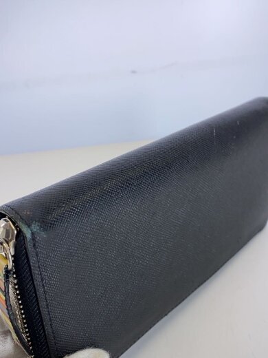 商品画像：長財布/レザー/BLK/無地/メンズ 9