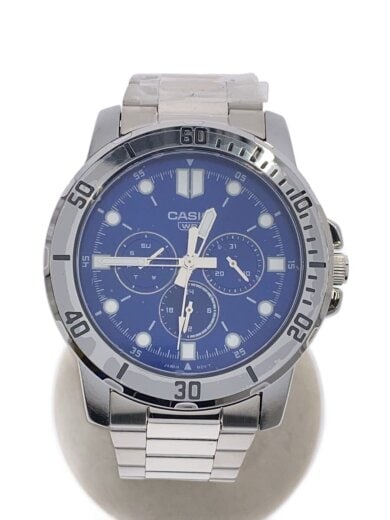 商品画像：クォーツ腕時計/アナログ/ステンレス/BLU/SLV/SS/MTP-VD300D-2EUDF 1