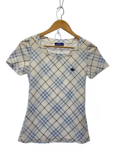 商品画像：Tシャツ/38/コットン/BLU/チェック/FA550-301-21// 1