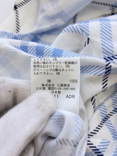 商品画像：Tシャツ/38/コットン/BLU/チェック/FA550-301-21// 4