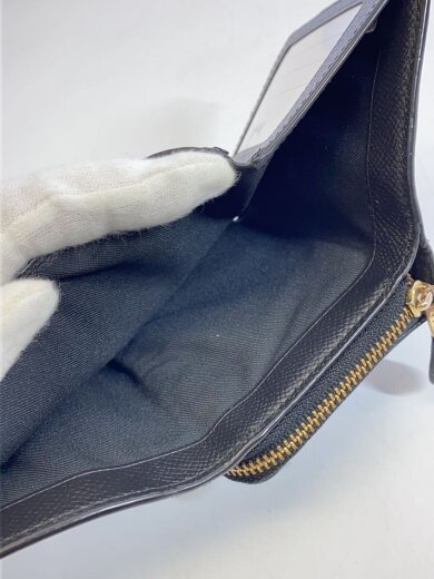 商品画像：スモール・トライフォールド・ウォレット_ブラック/レザー/BLK/無地/レディース 6