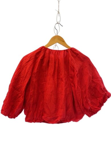 商品画像：半袖ブラウス/FREE/リネン/RED/無地/GAH-04290-A 2