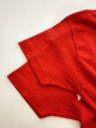 商品画像：70s/USA製/vintage/バータグ/Tシャツ/L/ポリエステル/RED 4