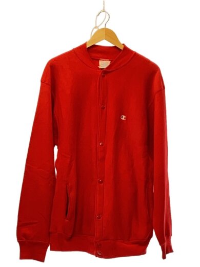 商品画像：90S/USA製/REVERSE WEAVE/カーディガン(厚手)/L/コットン/RED// 1
