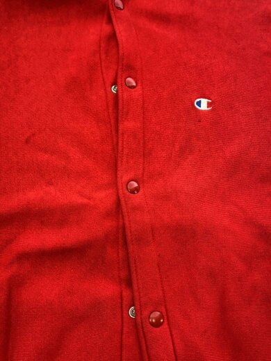 商品画像：90S/USA製/REVERSE WEAVE/カーディガン(厚手)/L/コットン/RED// 5