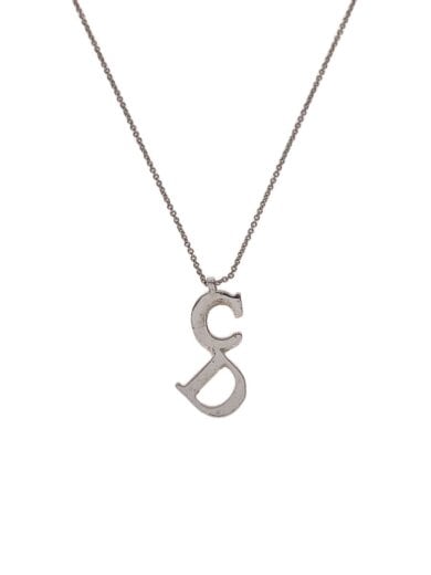 商品画像：CDロゴ/ネックレス/SILVER/SLV/トップ有/レディース// 1