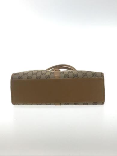 画像：GUCCIジャッキー/GGキャンバス/ショルダーバッグ/キャメル/ひび割れ、キャンバスシミ5
