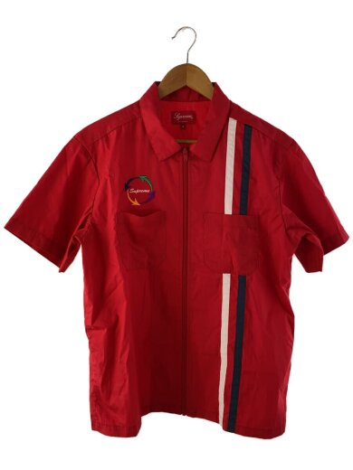 画像：Supreme19SS/Zip Up S/S Work Shirt/S/--/RED1