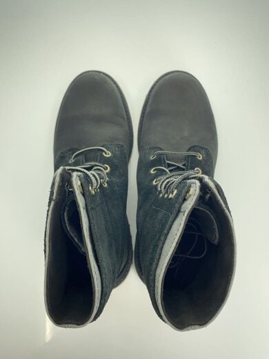 商品画像：レースアップブーツ/24.5cm/BLK/スウェード 3