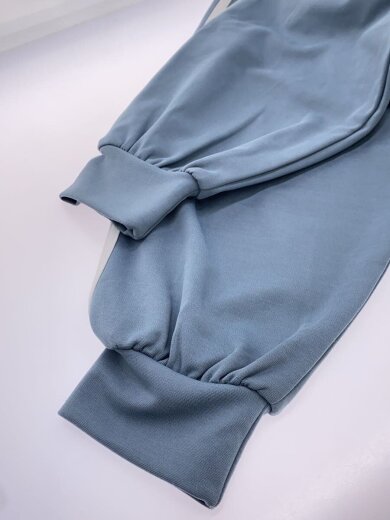 商品画像：ジャケット/M/ポリエステル/BLU/lin230746/袖バルーンズシルエットトラックジャケット 5