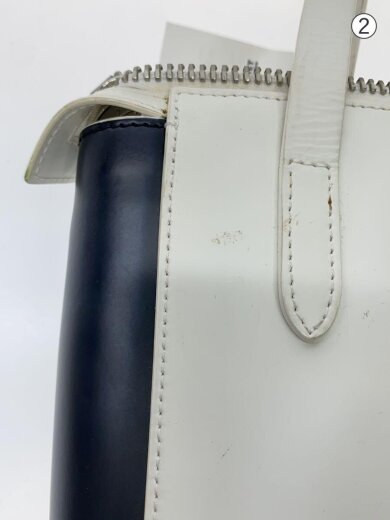 商品画像：トートバッグ/レザー/WHT 8