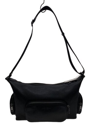 商品画像：フィンクロスボディバッグ・ポケットバッグ/レザー/BLK/無地/CCG15 1