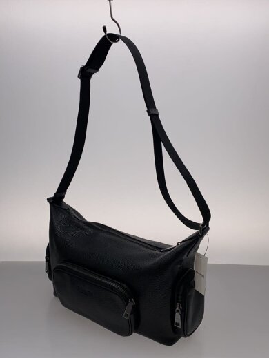 商品画像：フィンクロスボディバッグ・ポケットバッグ/レザー/BLK/無地/CCG15 2