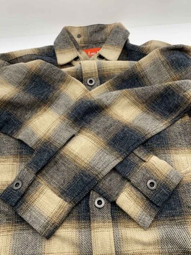 商品画像：長袖シャツ/1/コットン/BEG/チェック/LB25-AW-SH01 3