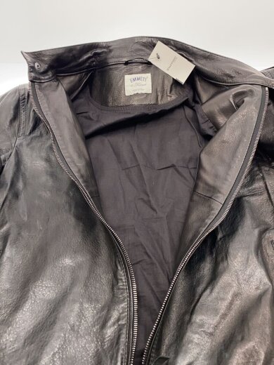 商品画像：シングルライダースジャケット/46/羊革/BLK/24-18-0010-309/BEAMS別注 4