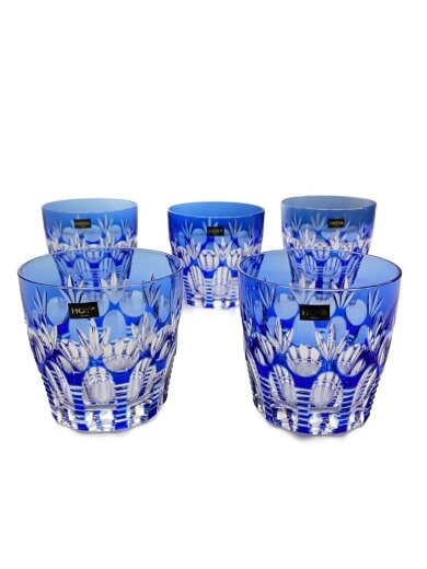 商品画像：グラス/5点セット/BLU/切子 1