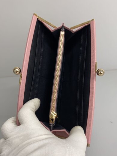 商品画像：長財布/牛革/BLK/無地/レディース 4